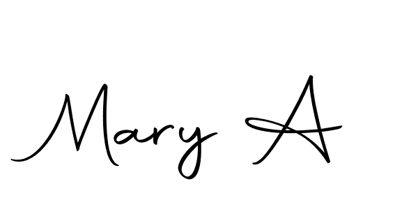 Make a beautiful signature design for name Mary A. With this signature (Autography-DOLnW) style, you can create a handwritten signature for free. Mary A signature style 10 images and pictures png