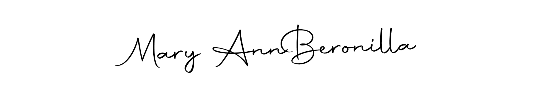 Make a beautiful signature design for name Mary Ann  Beronilla. Use this online signature maker to create a handwritten signature for free. Mary Ann  Beronilla signature style 10 images and pictures png