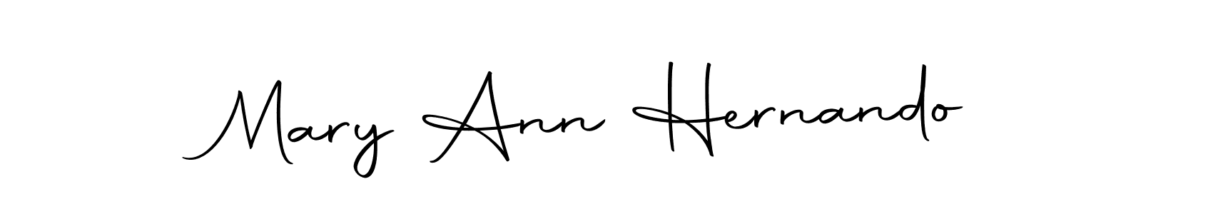 Make a short Mary Ann Hernando signature style. Manage your documents anywhere anytime using Autography-DOLnW. Create and add eSignatures, submit forms, share and send files easily. Mary Ann Hernando signature style 10 images and pictures png