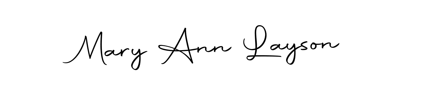 Make a short Mary Ann Layson signature style. Manage your documents anywhere anytime using Autography-DOLnW. Create and add eSignatures, submit forms, share and send files easily. Mary Ann Layson signature style 10 images and pictures png