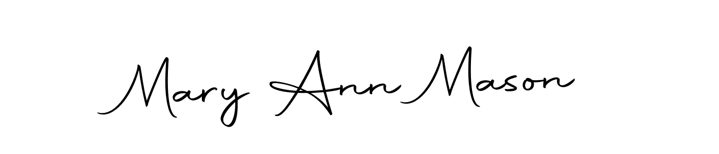 Design your own signature with our free online signature maker. With this signature software, you can create a handwritten (Autography-DOLnW) signature for name Mary Ann Mason. Mary Ann Mason signature style 10 images and pictures png