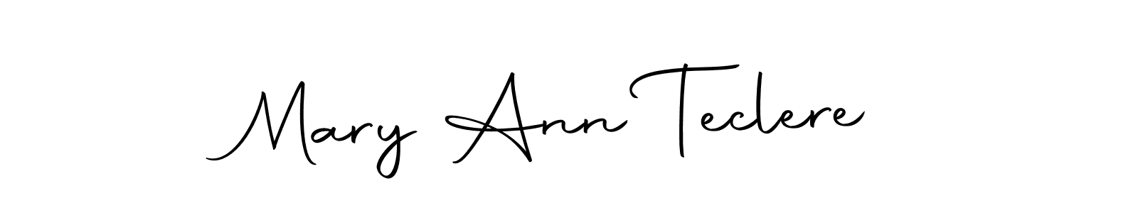 Make a beautiful signature design for name Mary Ann Teclere. Use this online signature maker to create a handwritten signature for free. Mary Ann Teclere signature style 10 images and pictures png