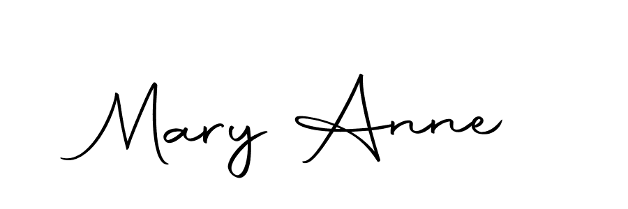 Create a beautiful signature design for name Mary Anne. With this signature (Autography-DOLnW) fonts, you can make a handwritten signature for free. Mary Anne signature style 10 images and pictures png