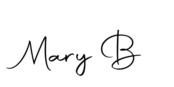 Design your own signature with our free online signature maker. With this signature software, you can create a handwritten (Autography-DOLnW) signature for name Mary B. Mary B signature style 10 images and pictures png