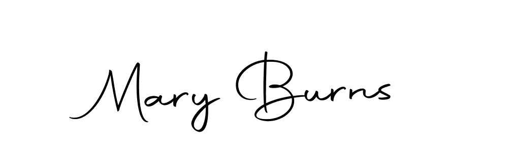 Design your own signature with our free online signature maker. With this signature software, you can create a handwritten (Autography-DOLnW) signature for name Mary Burns. Mary Burns signature style 10 images and pictures png