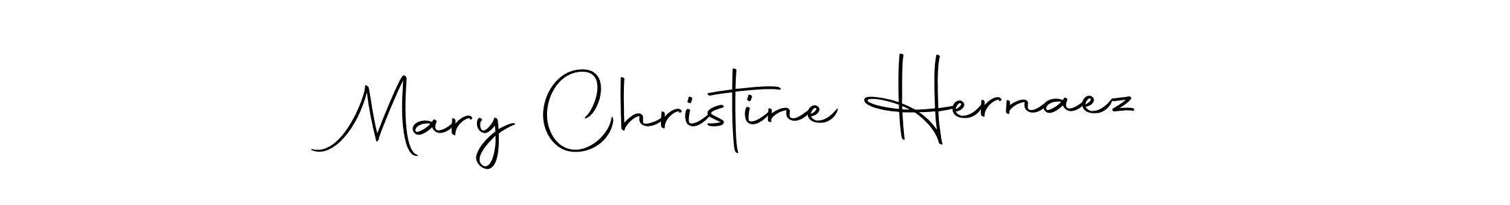 Design your own signature with our free online signature maker. With this signature software, you can create a handwritten (Autography-DOLnW) signature for name Mary Christine Hernaez. Mary Christine Hernaez signature style 10 images and pictures png