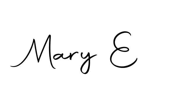Create a beautiful signature design for name Mary E. With this signature (Autography-DOLnW) fonts, you can make a handwritten signature for free. Mary E signature style 10 images and pictures png