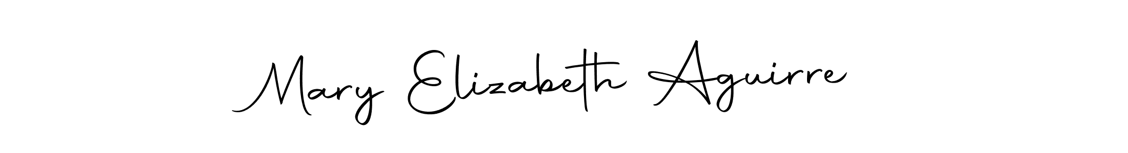 Design your own signature with our free online signature maker. With this signature software, you can create a handwritten (Autography-DOLnW) signature for name Mary Elizabeth Aguirre. Mary Elizabeth Aguirre signature style 10 images and pictures png