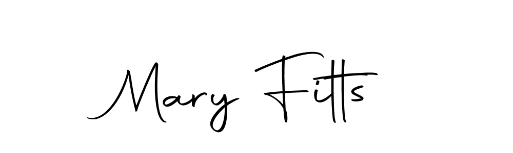 Make a beautiful signature design for name Mary Fitts. With this signature (Autography-DOLnW) style, you can create a handwritten signature for free. Mary Fitts signature style 10 images and pictures png
