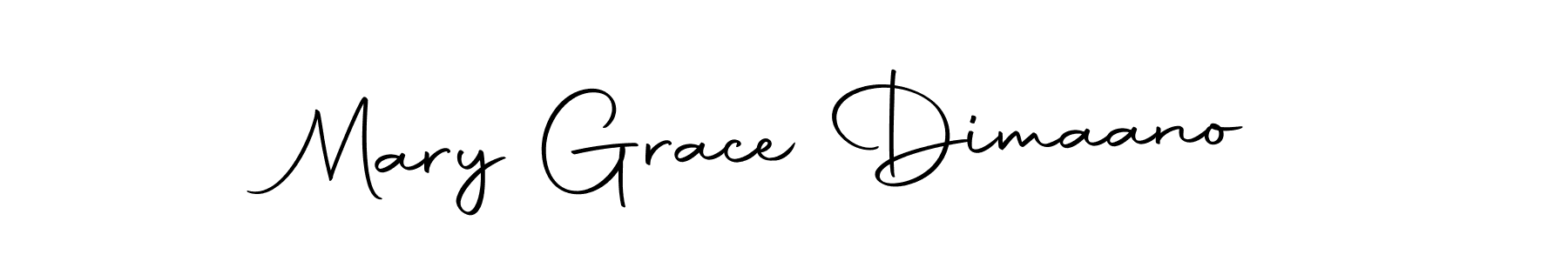 Create a beautiful signature design for name Mary Grace Dimaano. With this signature (Autography-DOLnW) fonts, you can make a handwritten signature for free. Mary Grace Dimaano signature style 10 images and pictures png