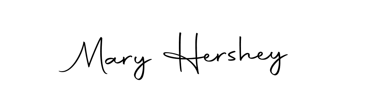 Design your own signature with our free online signature maker. With this signature software, you can create a handwritten (Autography-DOLnW) signature for name Mary Hershey. Mary Hershey signature style 10 images and pictures png