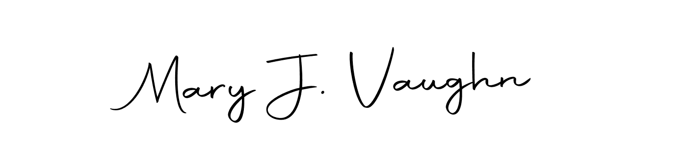 Make a beautiful signature design for name Mary J. Vaughn. Use this online signature maker to create a handwritten signature for free. Mary J. Vaughn signature style 10 images and pictures png