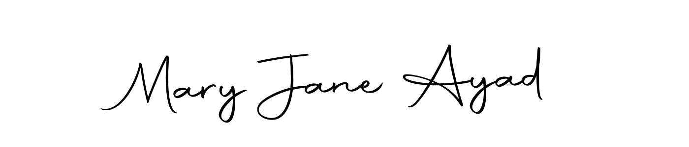 Design your own signature with our free online signature maker. With this signature software, you can create a handwritten (Autography-DOLnW) signature for name Mary Jane Ayad. Mary Jane Ayad signature style 10 images and pictures png
