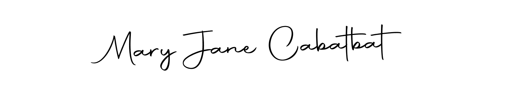 Make a beautiful signature design for name Mary Jane Cabatbat. With this signature (Autography-DOLnW) style, you can create a handwritten signature for free. Mary Jane Cabatbat signature style 10 images and pictures png