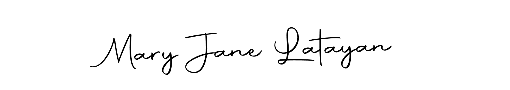 Create a beautiful signature design for name Mary Jane Latayan. With this signature (Autography-DOLnW) fonts, you can make a handwritten signature for free. Mary Jane Latayan signature style 10 images and pictures png