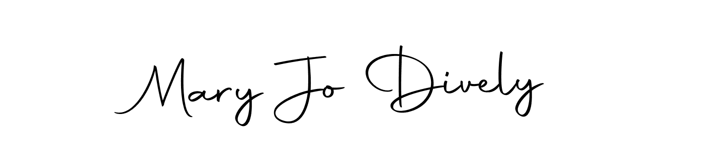Use a signature maker to create a handwritten signature online. With this signature software, you can design (Autography-DOLnW) your own signature for name Mary Jo Dively. Mary Jo Dively signature style 10 images and pictures png