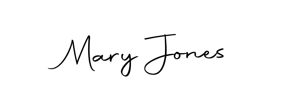 Design your own signature with our free online signature maker. With this signature software, you can create a handwritten (Autography-DOLnW) signature for name Mary Jones. Mary Jones signature style 10 images and pictures png