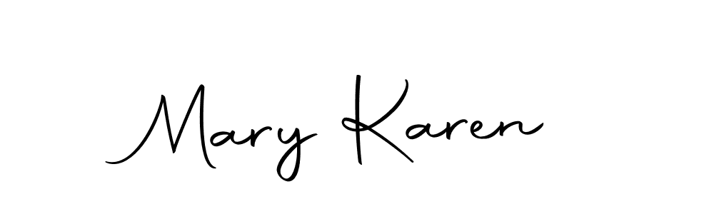 This is the best signature style for the Mary Karen name. Also you like these signature font (Autography-DOLnW). Mix name signature. Mary Karen signature style 10 images and pictures png