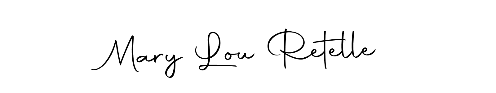 Use a signature maker to create a handwritten signature online. With this signature software, you can design (Autography-DOLnW) your own signature for name Mary Lou Retelle. Mary Lou Retelle signature style 10 images and pictures png