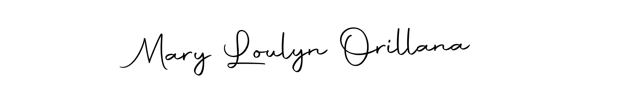 How to make Mary Loulyn Orillana signature? Autography-DOLnW is a professional autograph style. Create handwritten signature for Mary Loulyn Orillana name. Mary Loulyn Orillana signature style 10 images and pictures png