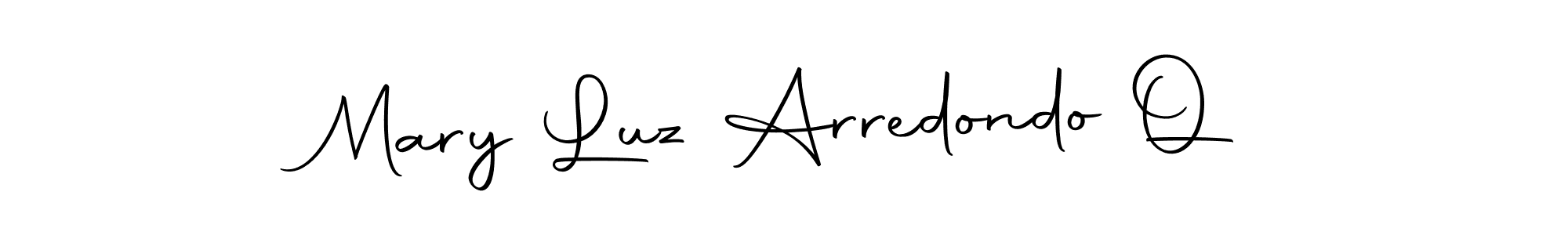 Make a beautiful signature design for name Mary Luz Arredondo Q. With this signature (Autography-DOLnW) style, you can create a handwritten signature for free. Mary Luz Arredondo Q signature style 10 images and pictures png