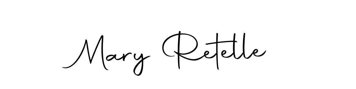 How to make Mary Retelle signature? Autography-DOLnW is a professional autograph style. Create handwritten signature for Mary Retelle name. Mary Retelle signature style 10 images and pictures png