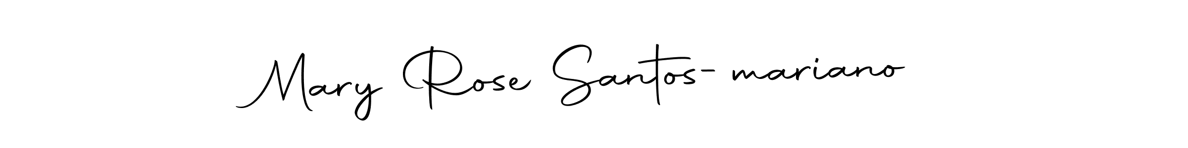 Make a beautiful signature design for name Mary Rose Santos-mariano. With this signature (Autography-DOLnW) style, you can create a handwritten signature for free. Mary Rose Santos-mariano signature style 10 images and pictures png