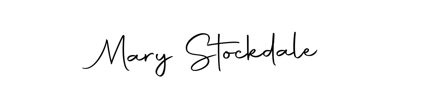 Create a beautiful signature design for name Mary Stockdale. With this signature (Autography-DOLnW) fonts, you can make a handwritten signature for free. Mary Stockdale signature style 10 images and pictures png