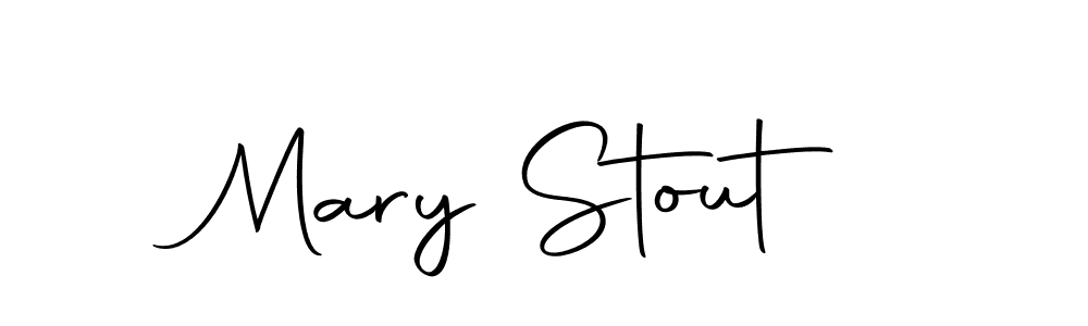 Mary Stout stylish signature style. Best Handwritten Sign (Autography-DOLnW) for my name. Handwritten Signature Collection Ideas for my name Mary Stout. Mary Stout signature style 10 images and pictures png