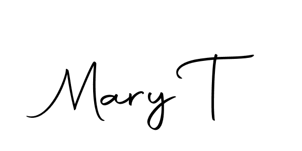 Make a beautiful signature design for name Mary T. With this signature (Autography-DOLnW) style, you can create a handwritten signature for free. Mary T signature style 10 images and pictures png