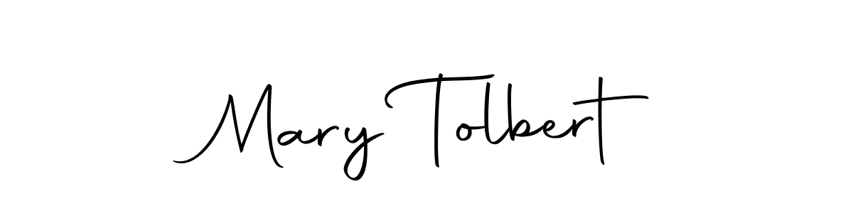 Create a beautiful signature design for name Mary Tolbert. With this signature (Autography-DOLnW) fonts, you can make a handwritten signature for free. Mary Tolbert signature style 10 images and pictures png