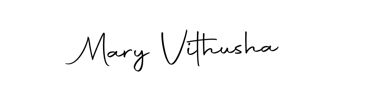 Make a short Mary Vithusha signature style. Manage your documents anywhere anytime using Autography-DOLnW. Create and add eSignatures, submit forms, share and send files easily. Mary Vithusha signature style 10 images and pictures png