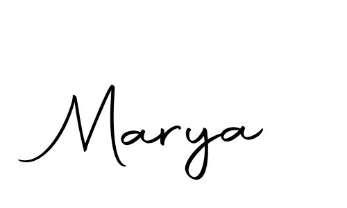 You should practise on your own different ways (Autography-DOLnW) to write your name (Marya) in signature. don't let someone else do it for you. Marya signature style 10 images and pictures png