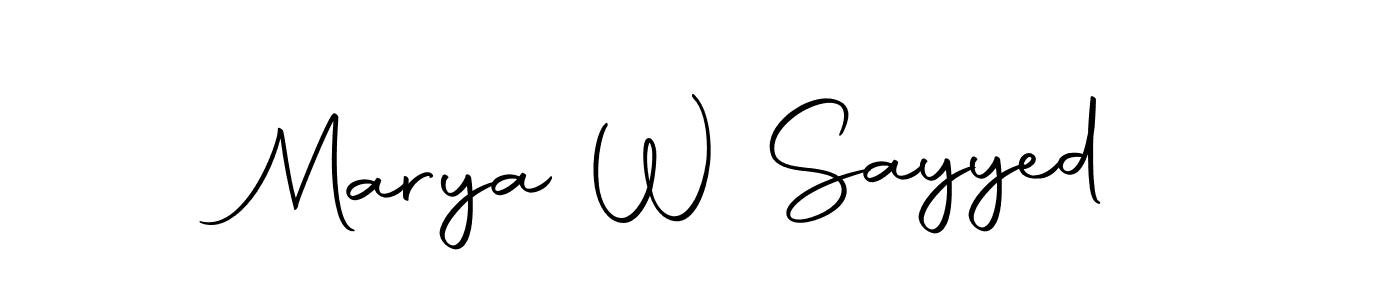if you are searching for the best signature style for your name Marya W Sayyed. so please give up your signature search. here we have designed multiple signature styles  using Autography-DOLnW. Marya W Sayyed signature style 10 images and pictures png