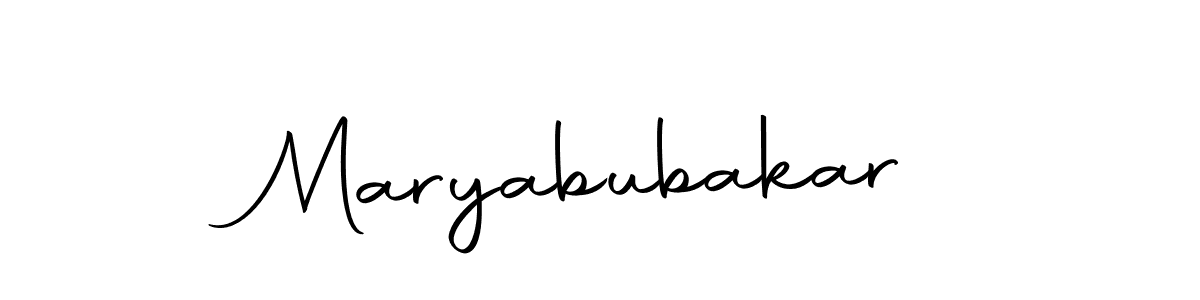 It looks lik you need a new signature style for name Maryabubakar. Design unique handwritten (Autography-DOLnW) signature with our free signature maker in just a few clicks. Maryabubakar signature style 10 images and pictures png