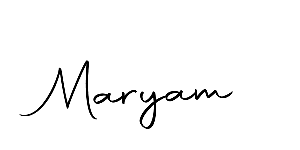 Make a beautiful signature design for name Maryam. With this signature (Autography-DOLnW) style, you can create a handwritten signature for free. Maryam signature style 10 images and pictures png