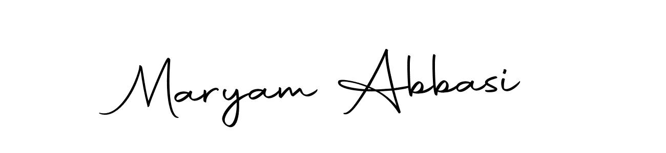 How to make Maryam Abbasi name signature. Use Autography-DOLnW style for creating short signs online. This is the latest handwritten sign. Maryam Abbasi signature style 10 images and pictures png