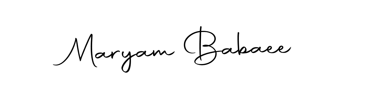 Make a short Maryam Babaee signature style. Manage your documents anywhere anytime using Autography-DOLnW. Create and add eSignatures, submit forms, share and send files easily. Maryam Babaee signature style 10 images and pictures png