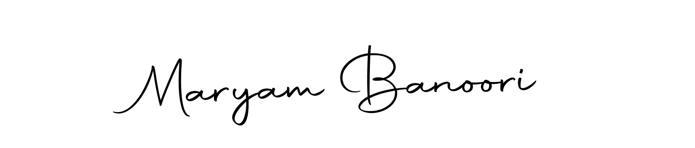 Make a beautiful signature design for name Maryam Banoori. Use this online signature maker to create a handwritten signature for free. Maryam Banoori signature style 10 images and pictures png