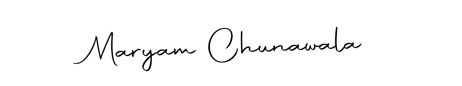 Maryam Chunawala stylish signature style. Best Handwritten Sign (Autography-DOLnW) for my name. Handwritten Signature Collection Ideas for my name Maryam Chunawala. Maryam Chunawala signature style 10 images and pictures png