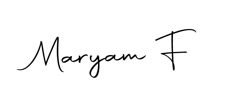 Maryam F stylish signature style. Best Handwritten Sign (Autography-DOLnW) for my name. Handwritten Signature Collection Ideas for my name Maryam F. Maryam F signature style 10 images and pictures png