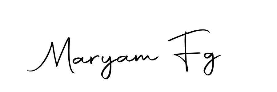 Design your own signature with our free online signature maker. With this signature software, you can create a handwritten (Autography-DOLnW) signature for name Maryam Fg. Maryam Fg signature style 10 images and pictures png