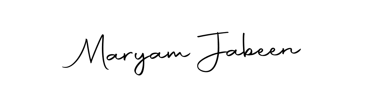 Make a beautiful signature design for name Maryam Jabeen. With this signature (Autography-DOLnW) style, you can create a handwritten signature for free. Maryam Jabeen signature style 10 images and pictures png