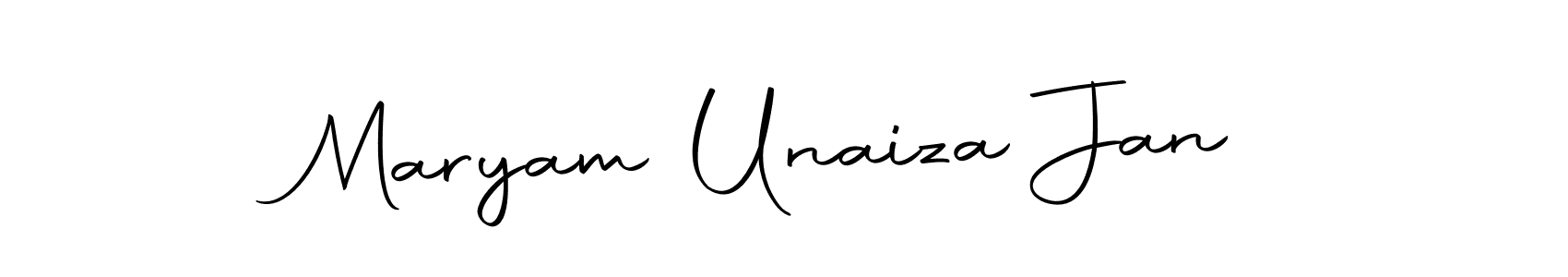 How to make Maryam Unaiza Jan signature? Autography-DOLnW is a professional autograph style. Create handwritten signature for Maryam Unaiza Jan name. Maryam Unaiza Jan signature style 10 images and pictures png
