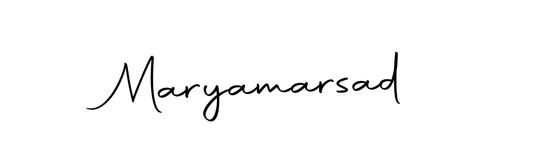 Use a signature maker to create a handwritten signature online. With this signature software, you can design (Autography-DOLnW) your own signature for name Maryamarsad. Maryamarsad signature style 10 images and pictures png