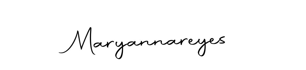 Use a signature maker to create a handwritten signature online. With this signature software, you can design (Autography-DOLnW) your own signature for name Maryannareyes. Maryannareyes signature style 10 images and pictures png