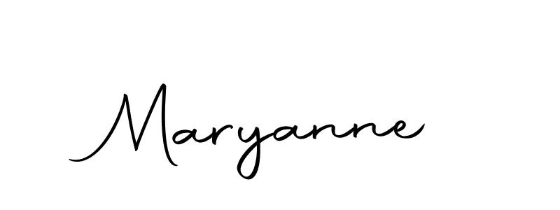 Make a beautiful signature design for name Maryanne. With this signature (Autography-DOLnW) style, you can create a handwritten signature for free. Maryanne signature style 10 images and pictures png