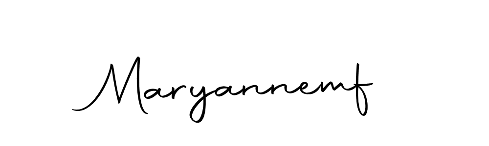 How to make Maryannemf name signature. Use Autography-DOLnW style for creating short signs online. This is the latest handwritten sign. Maryannemf signature style 10 images and pictures png