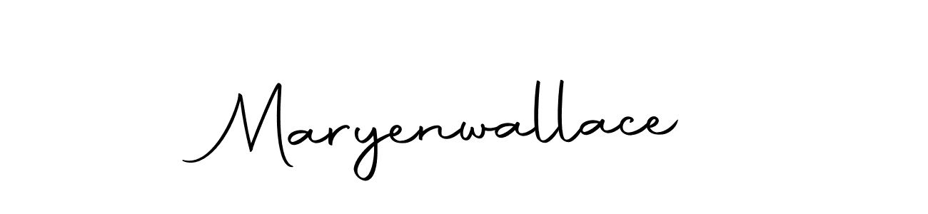 Design your own signature with our free online signature maker. With this signature software, you can create a handwritten (Autography-DOLnW) signature for name Maryenwallace. Maryenwallace signature style 10 images and pictures png