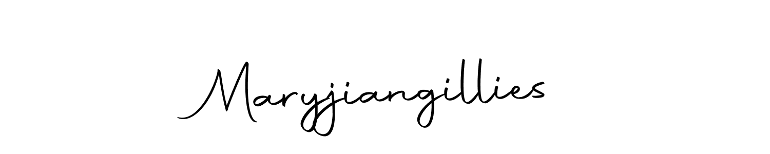 Create a beautiful signature design for name Maryjiangillies. With this signature (Autography-DOLnW) fonts, you can make a handwritten signature for free. Maryjiangillies signature style 10 images and pictures png